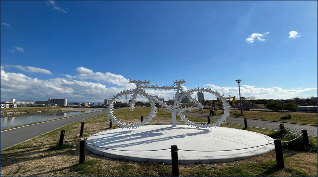 大和川サイクルモニュメント「廻」のイメージ