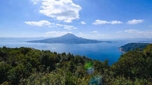 寺山公園から見た桜島のイメージ