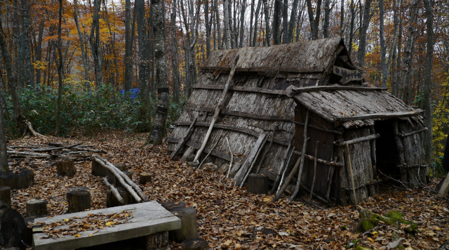 岩谷観世音　マタギ小屋のイメージ