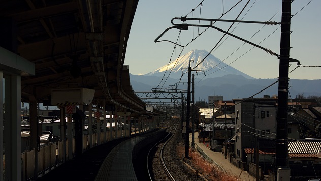 韮崎から見える富士山のイメージ
