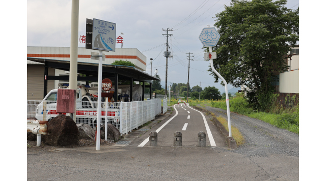 自転車道入口のイメージ