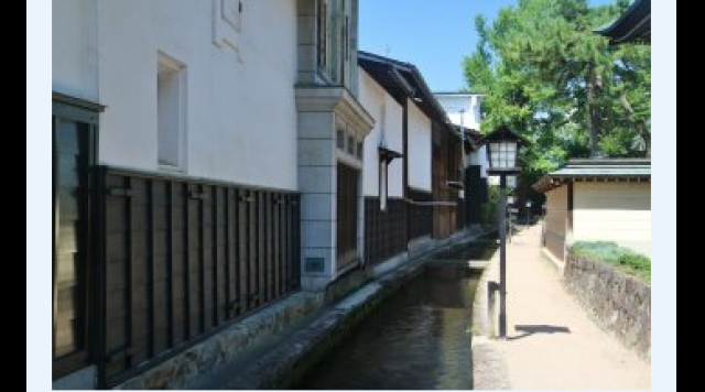 瀬戸川と白壁土蔵街のイメージ