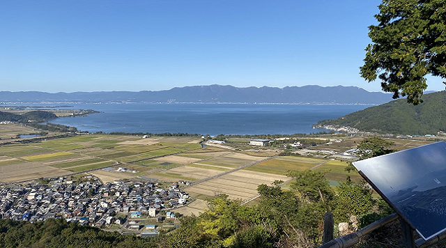 八幡山ロープウェー～西の丸跡からの琵琶湖～のイメージ