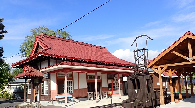 旧草軽電鉄北軽井沢駅舎のイメージ