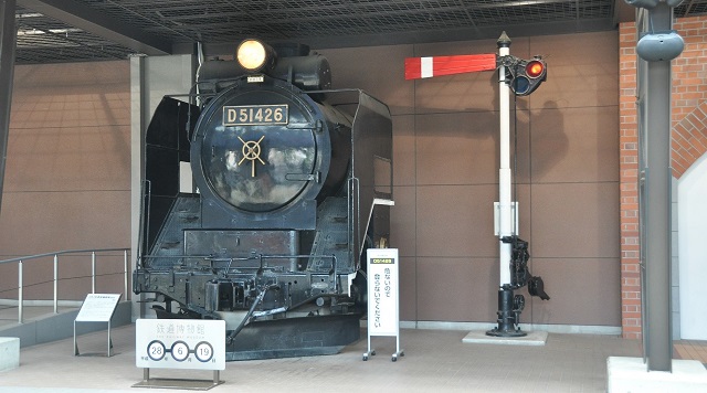 鉄道博物館の屋外展示（プロムナード）のイメージ