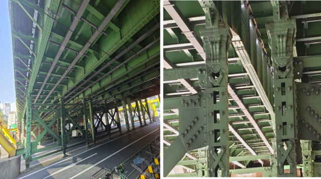 「武骨なリベットが特徴」 鍛冶橋架道橋のイメージ